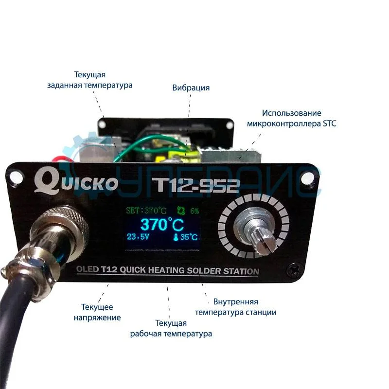 Цифровая паяльная станция QUICKO T12-952, 108 Вт фото 11