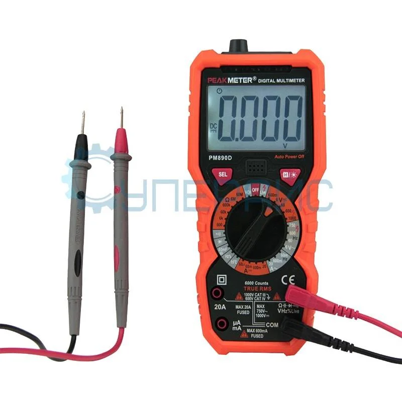 Мультиметр Peakmeter PM890D цифровой (True RMS) фото 5