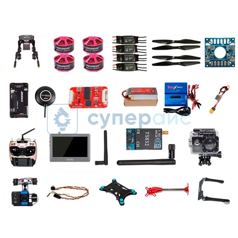 Набор для сборки квадрокоптера ZD550PRO+ с камерой 4K и дисплеем фото 1