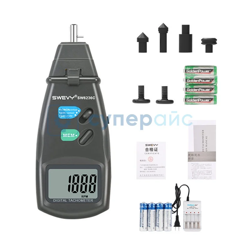 Комбинированный тахометр Swevy SW6236C фото 1