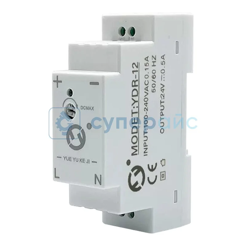 Блок питания под ДИН рейку Yueyu YDR-24V-0.5A фото 1