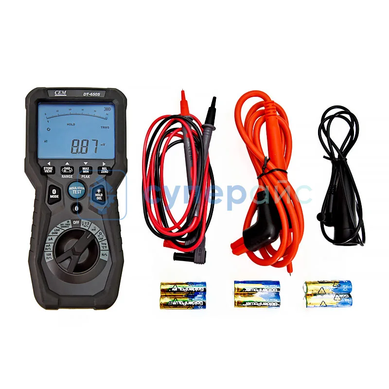 Измеритель сопротивления изоляции CEM DT-6505 фото 1