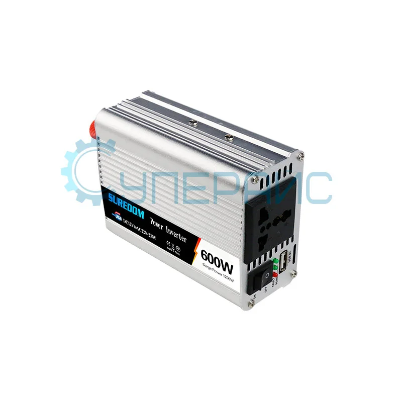 Автомобильный инвертор напряжения SUREDOM YSCZ-600W, 12В-220В, 600 Вт фото 3
