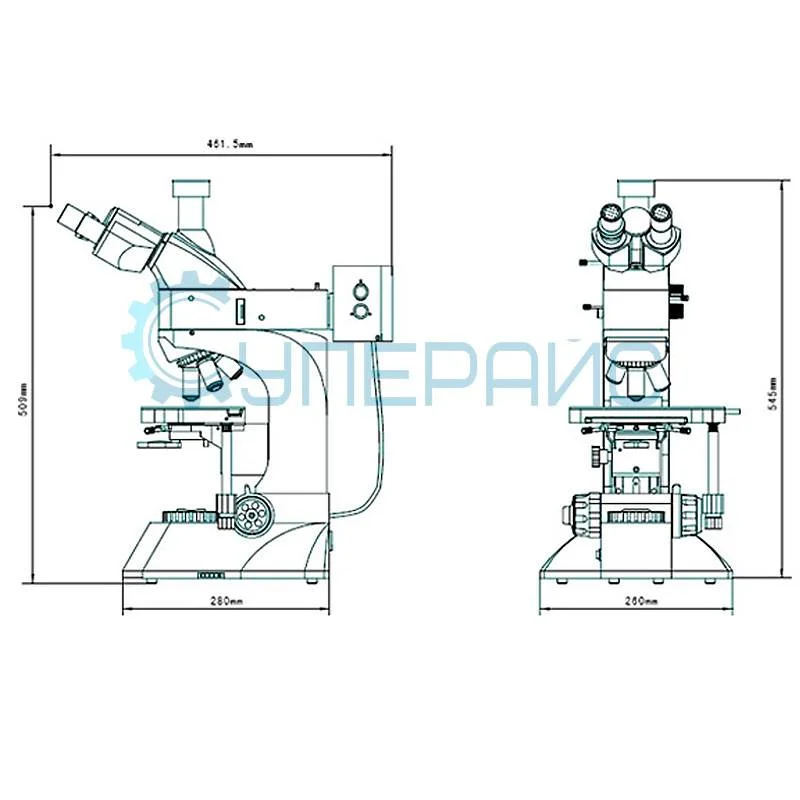 Портативный металлургический оптический микроскоп Opto-Edu A13.0211 фото 2