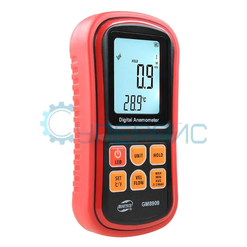 Цифровой анемометр Benetech GM8909 фото 2