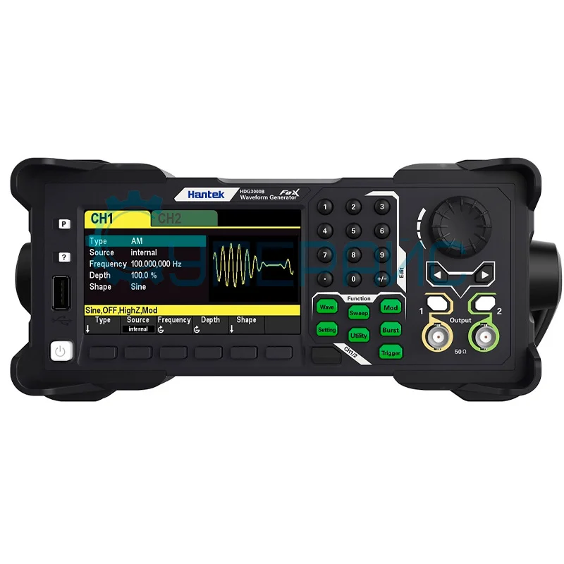 Генератор сигналов с частотомером Hantek HDG3022B, 2 канала, 25 МГц фото 2