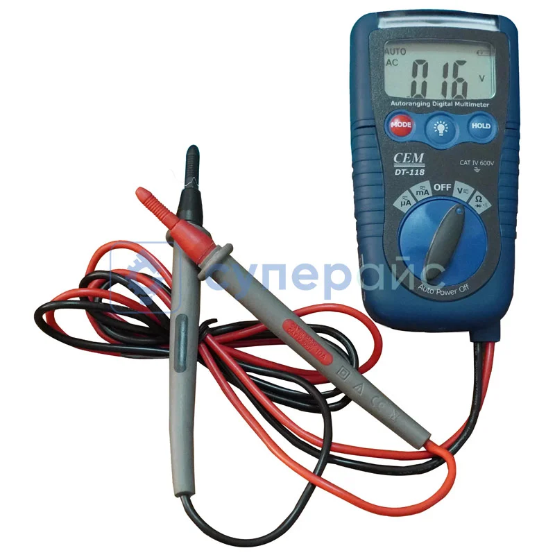 Многофункциональный мультиметр CEM DT-118 фото 1