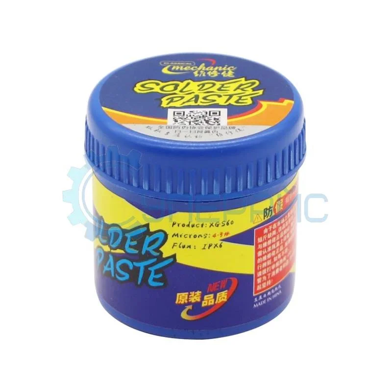Оловянная паста для пайки MECHANIC XGS60 (60 г, в банке) фото 1