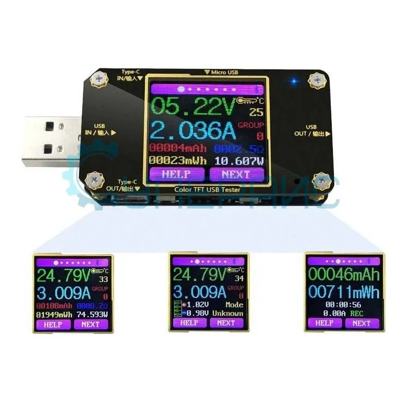 USB тестер емкости аккумуляторов JUWEI ATORCH A3 фото 5