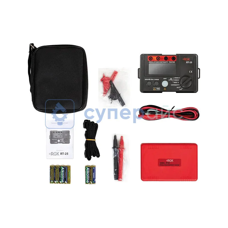 Тестер сопротивления изоляции RGK RT-25 + поверка фото 3