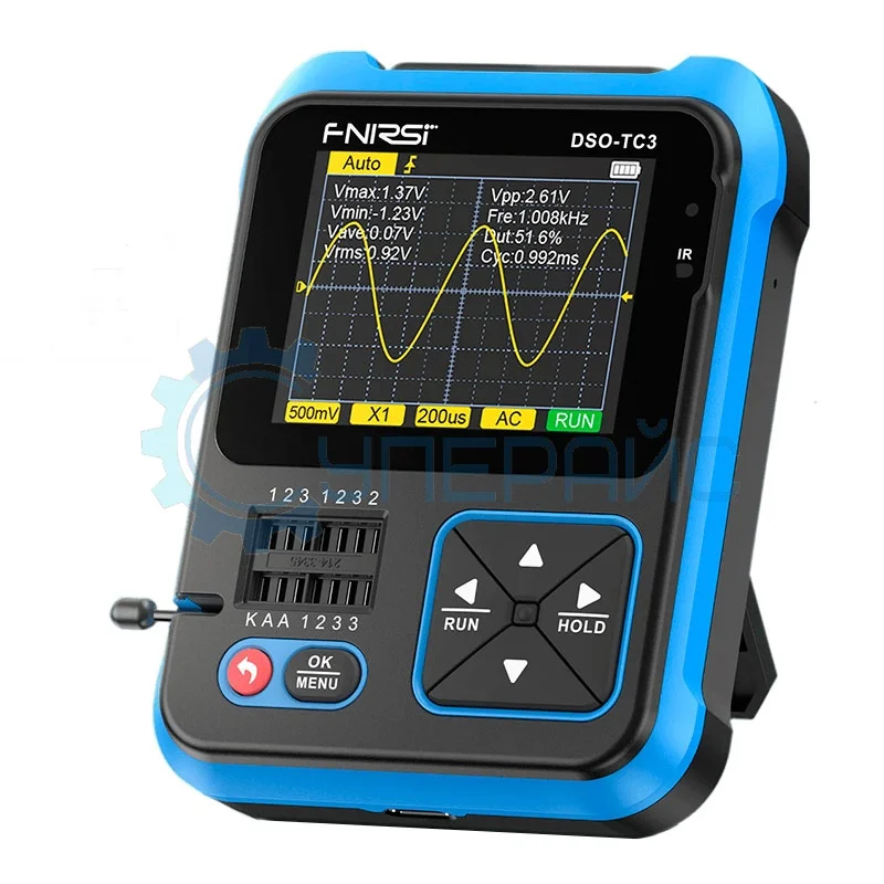 Осциллограф FNIRSI DSO-TC3 c транзистор тестером, генератором сигналов и пробником фото 1