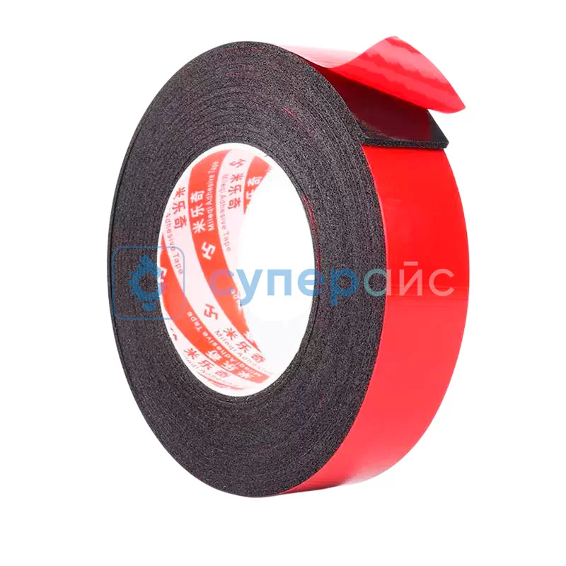 Черный двусторонний скотч 3М4991 15 мм фото 1