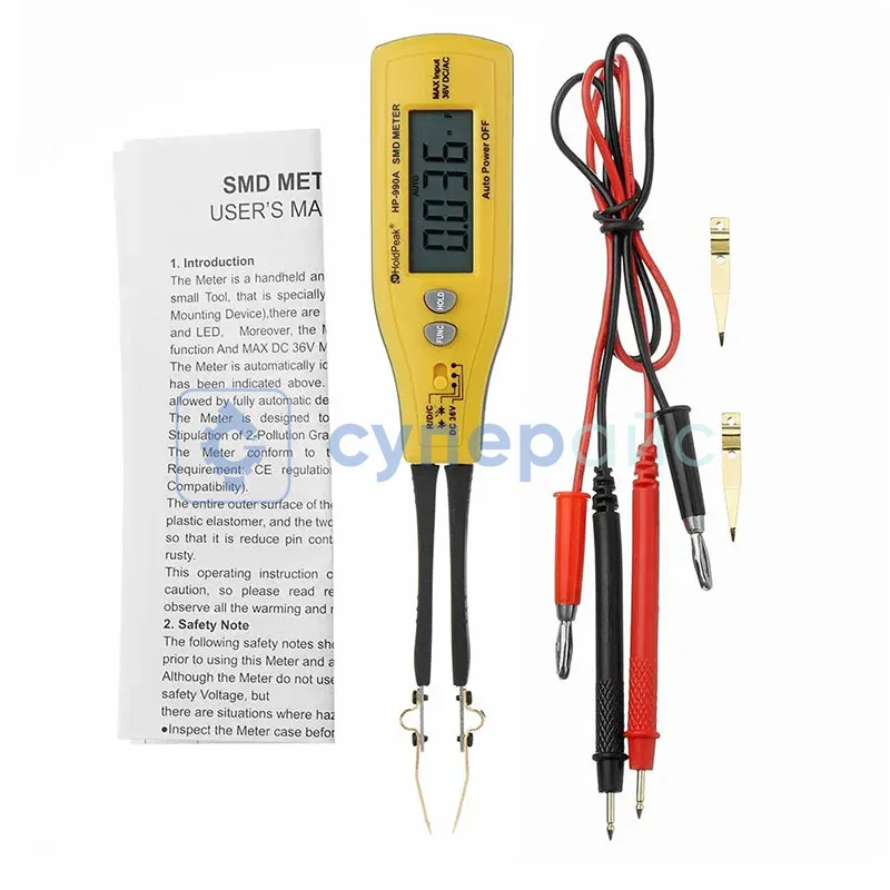 Измерительный пинцет RLC HoldPeak HP-990A фото 6