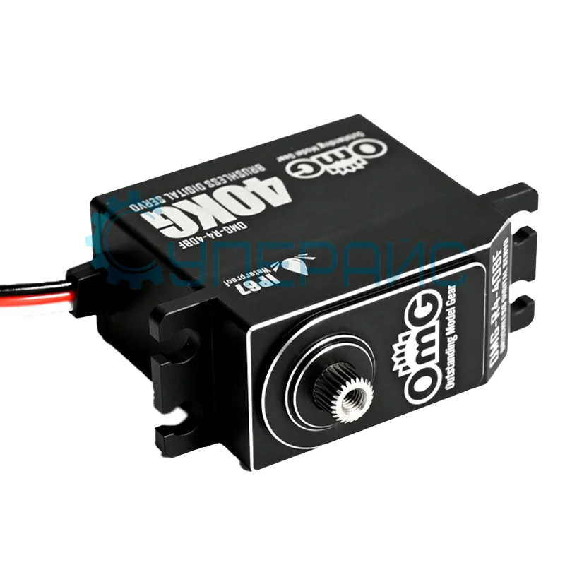 Водонепроницаемый сервомотор OMG-R4-40BF (180°, 40 кг*см) фото 2
