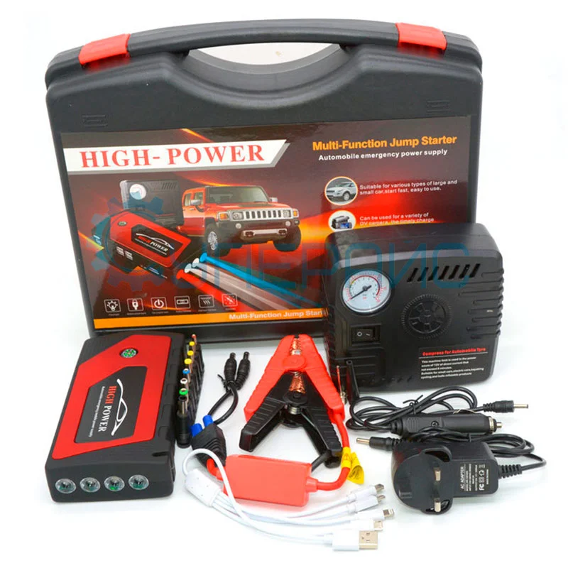 Пусковое устройство для автомобиля HIGH POWER JX28 (12 В/600 А) с компрессором фото 4