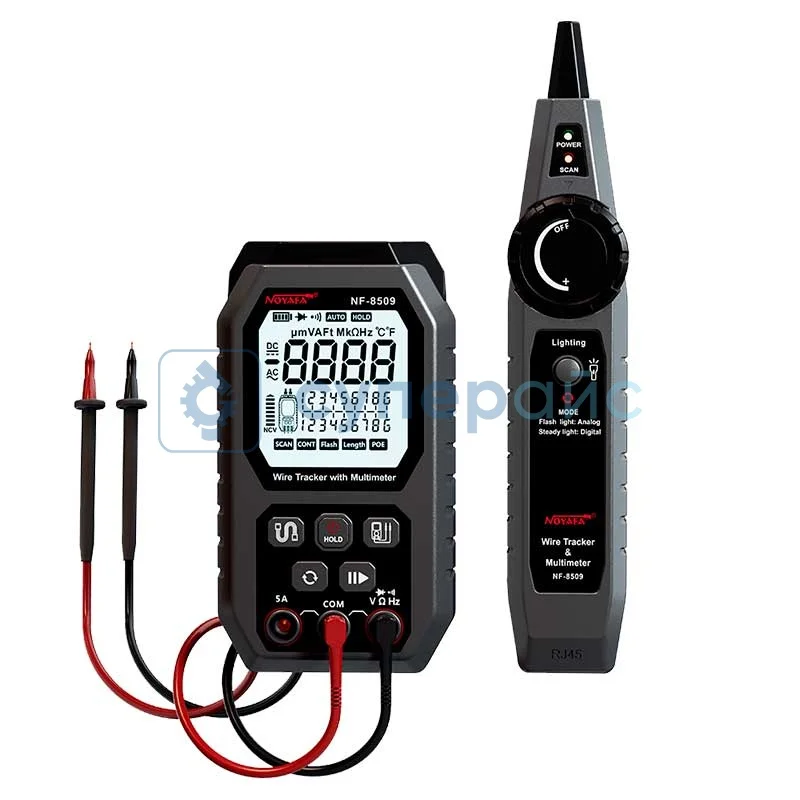 Кабель-тестер Noyafa NF-8509 с мультиметром фото 1