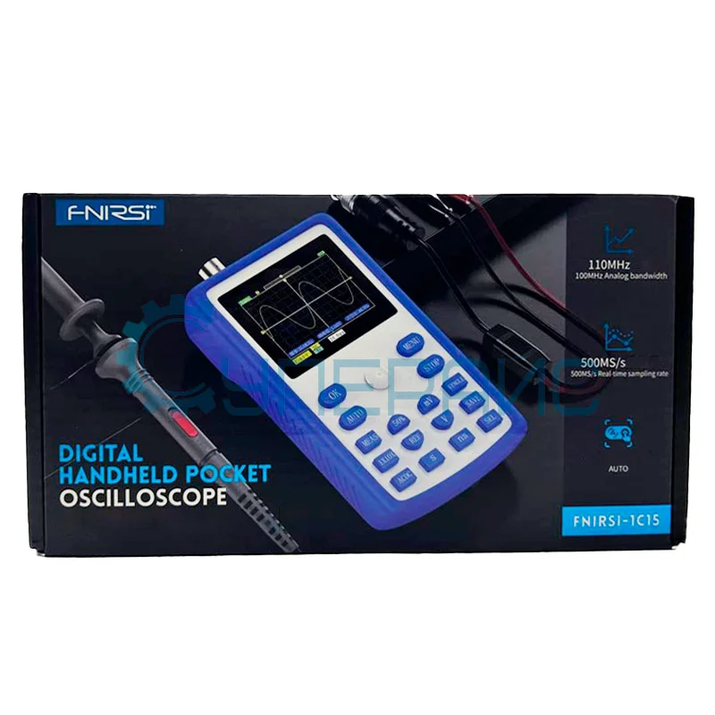 Переносной цифровой осциллограф FNIRSI DSO1C15 (1 канал, 110 МГц) фото 6