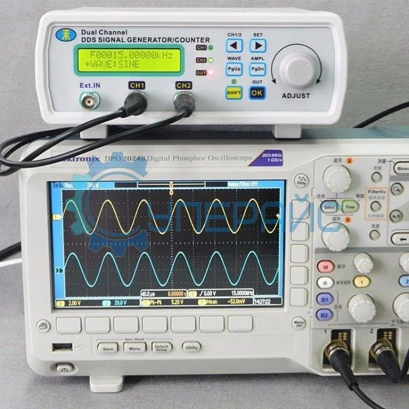 Генератор сигналов MHS-5200P (25 МГц) с усилителем 1А (0-80КГц) фото 3