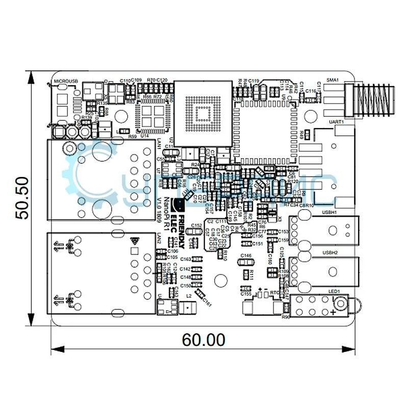 Микрокомпьютер FriendlyElec NanoPi R1 (RAM 1 ГБ/eMMC 8 ГБ) фото 7