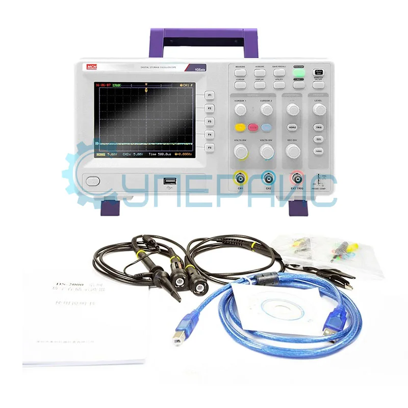 Цифровой запоминающий осциллограф MCH DS-2100CA (2 канала, 100 МГц) фото 5