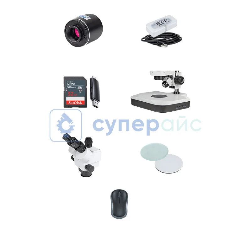 Цифровой тринокулярный стереомикроскоп AOSVI T5-HD208C фото 1