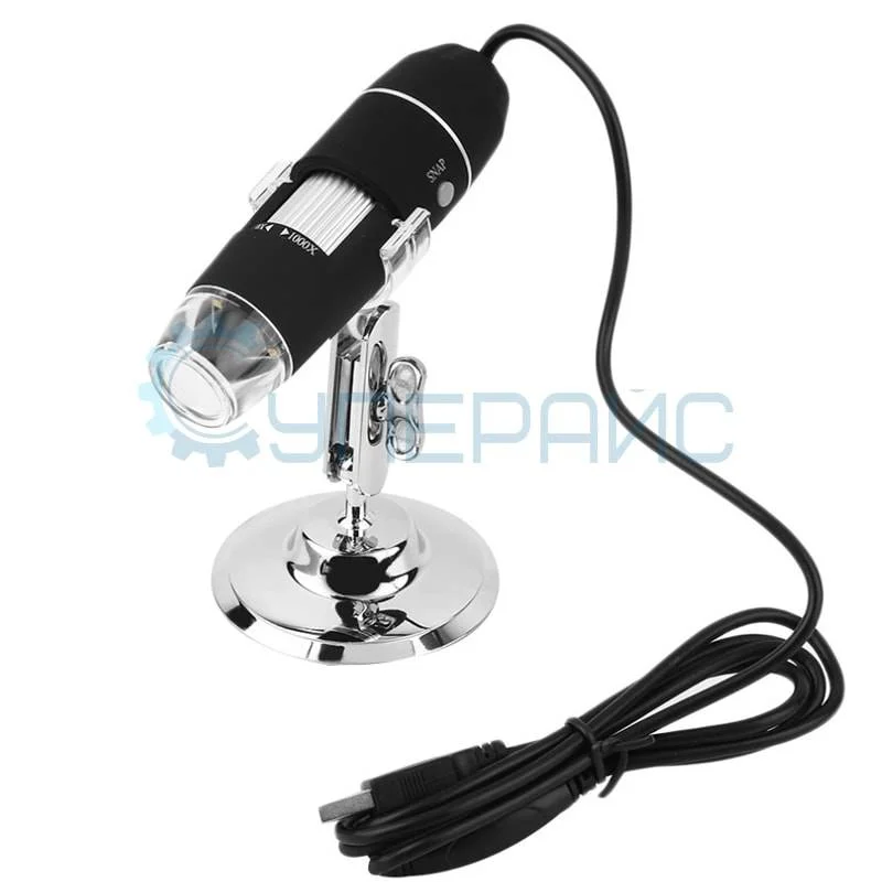 Цифровой USB микроскоп 1000X с подъемным штативом фото 4