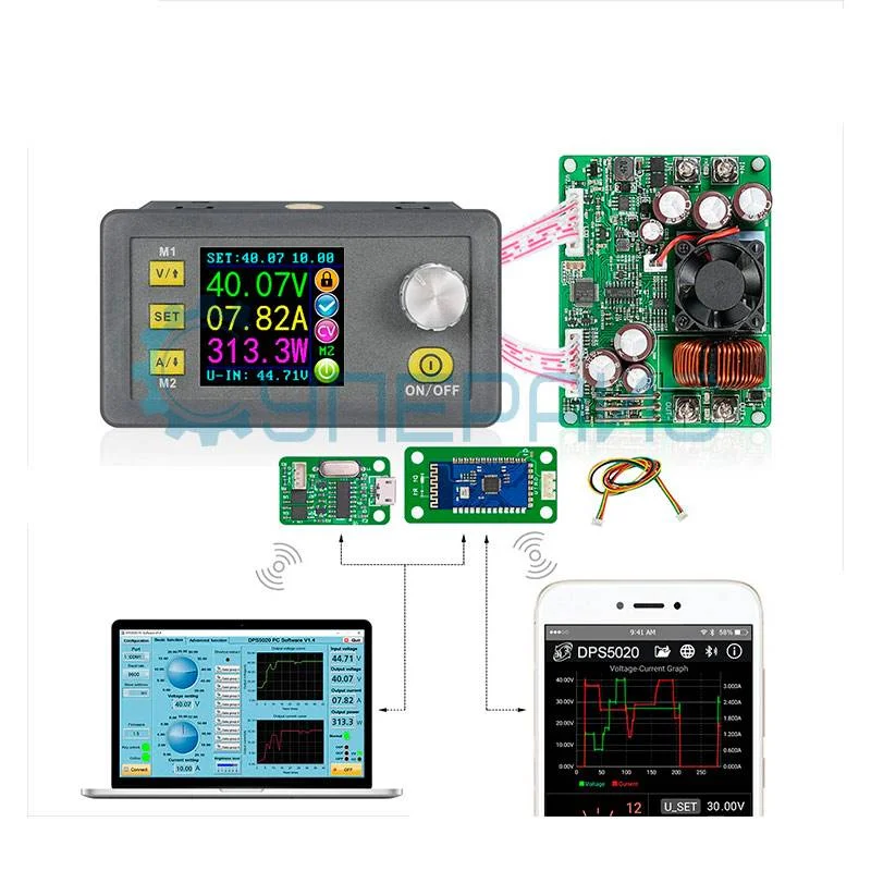 Преобразователь с Bluetooth модулем RuiDeng RIDEN DPS5020-USB-BT фото 6