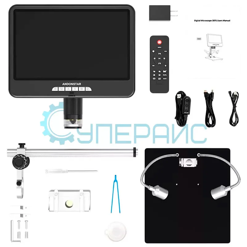 Микроскоп USB с дисплеем Andonstar AD207S-10 Pro фото 3
