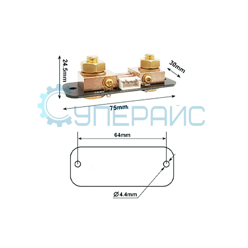 Многофункциональный вольтамперметр JUNTEK KG-110F, DC 120 В, 100 А фото 6