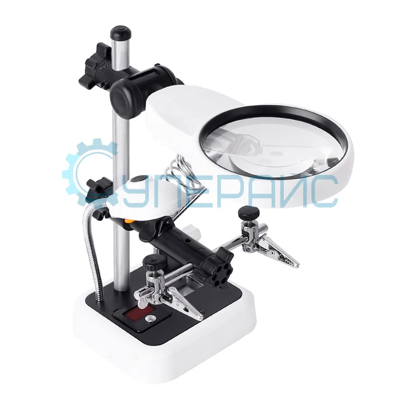 Настольная лупа SHOCREX MG16129-C с подсветкой фото 3