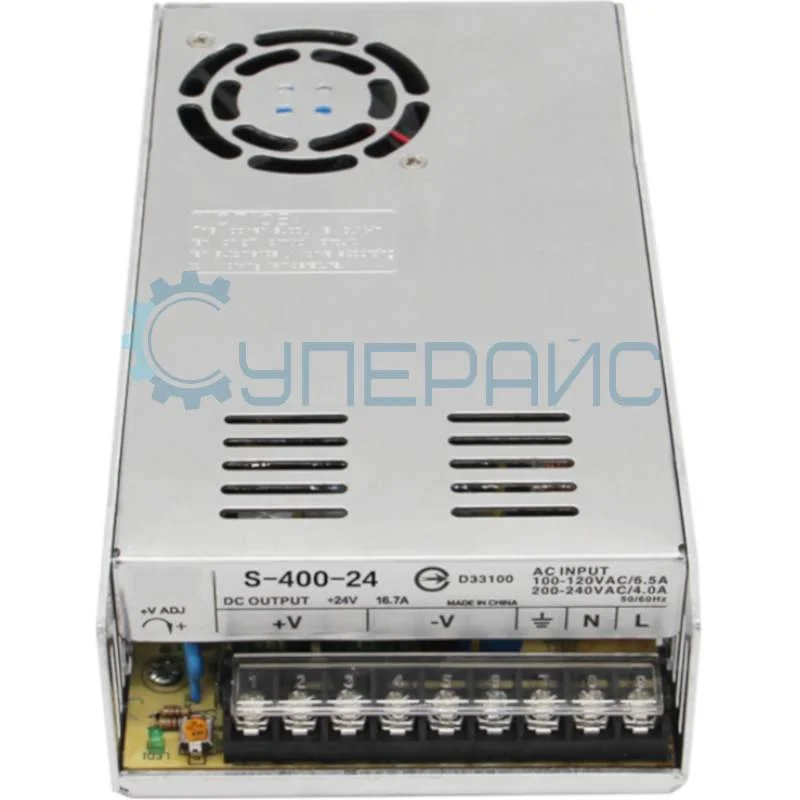 Блок питания, 24В, 16.5А, 400Вт фото 1