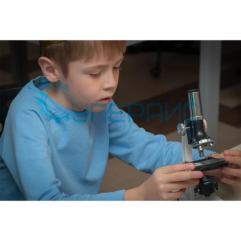 Микроскоп Supereyes MyLab M10 100x-1200x с набором для опытов и микропрепаратами, без кейса фото 2