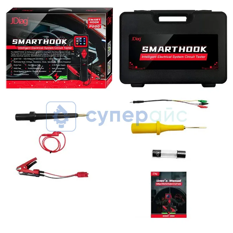 Многофункциональный автомобильный измеритель напряжения JDiag P200 фото 1