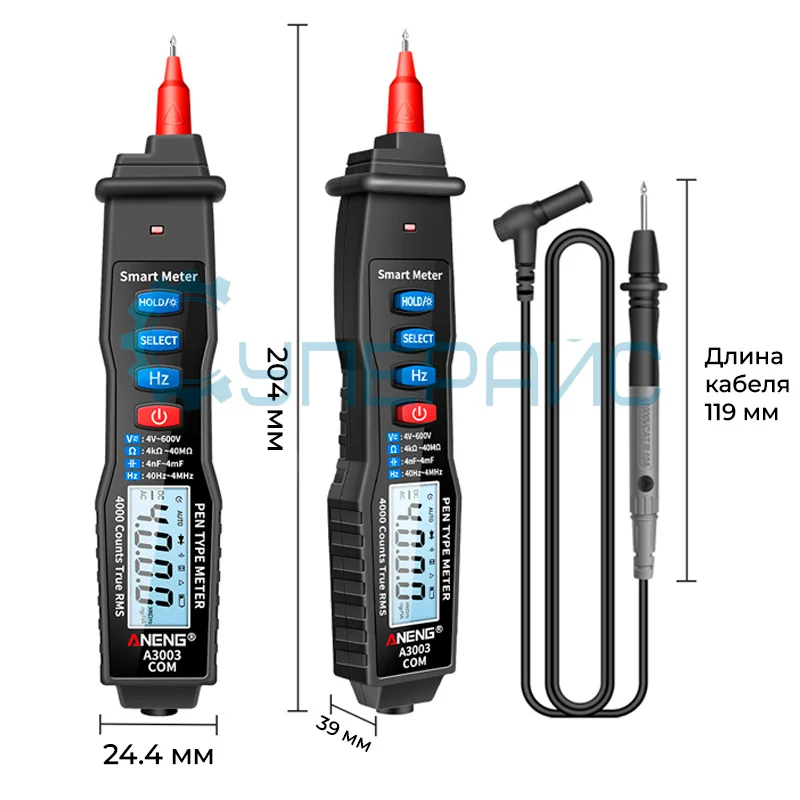 Портативный тестер напряжения ANENG A3003 фото 3