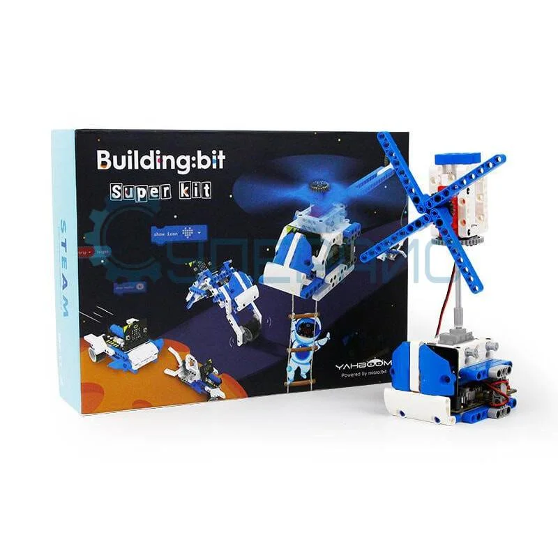 Робототехнический набор 16 в 1 Yahboom Building:bit Super Kit с платой micro:bit фото 1