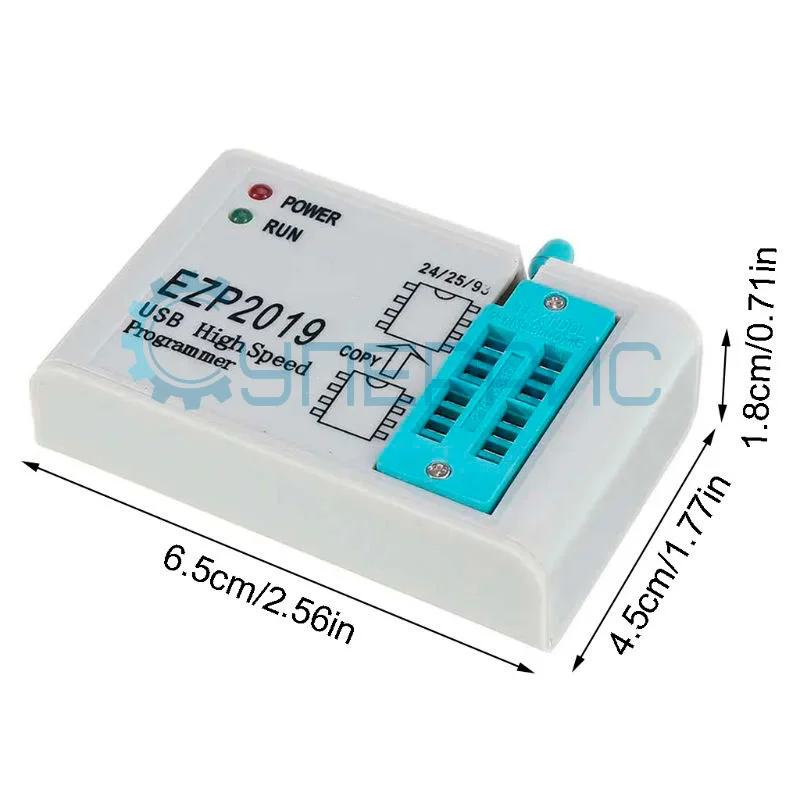 USB программатор высокоскоростной EZP2019 с 9 адаптерами фото 6