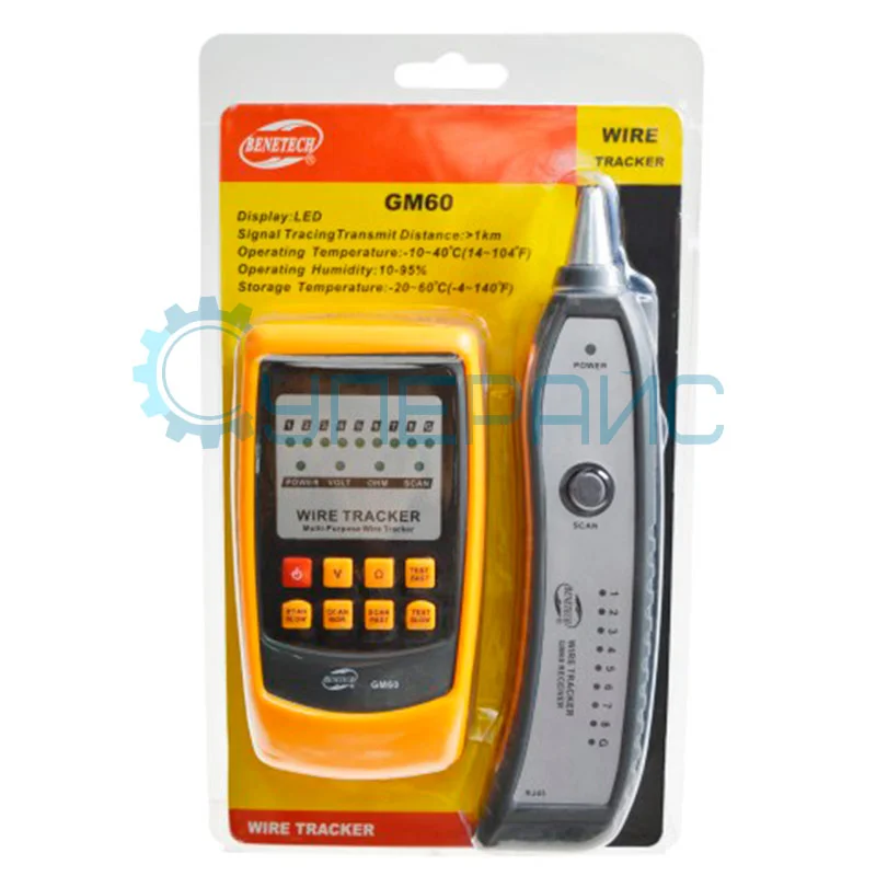Кабельный (LAN) тестер трассоискатель Benetech GM60 фото 17