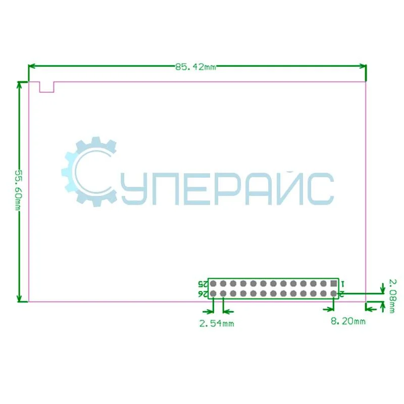 Сенсорный дисплей 3.5 дюйма для Raspberry Pi фото 4
