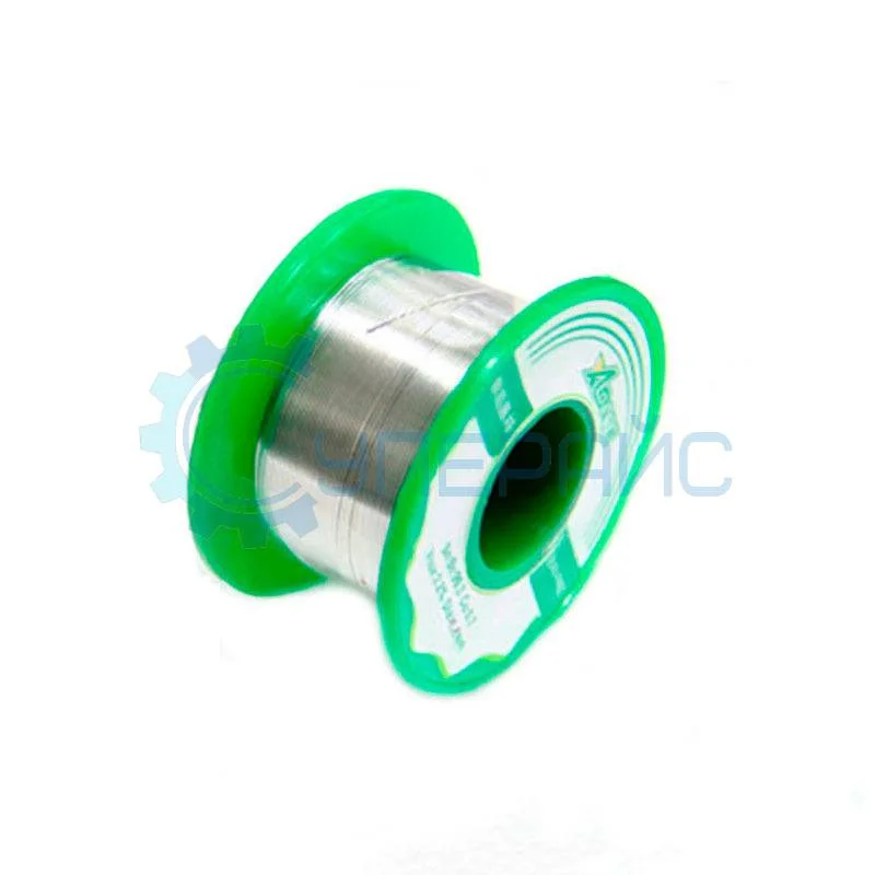 Припой бессвинцовый проволочный с канифолью Silid Tin (Sn99/Ag0.3/Cu0.7, 0,5 мм, 100 г) фото 1