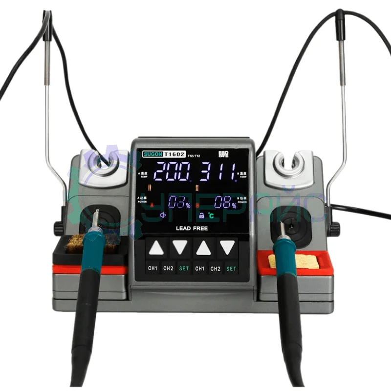 Двухканальная индукционная станция для пайки SUGON T1602, 150Вт фото 1