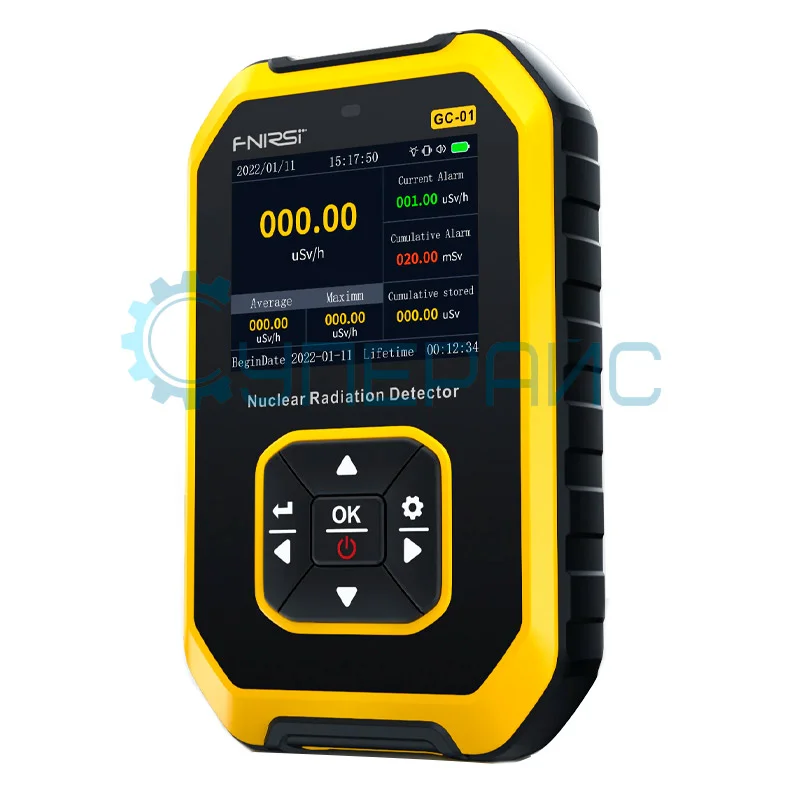 Дозиметр FNIRSI GC-01 с батареей 1100 мАч фото 2