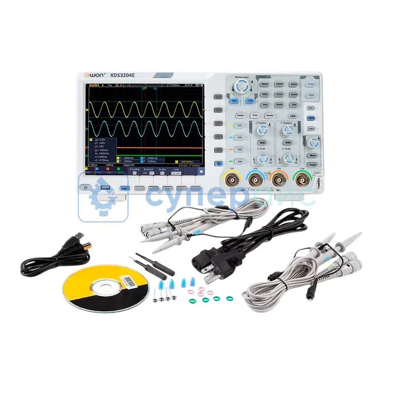 Четырехканальный осциллограф OWON XDS3204E (4 канала, 200 МГц) фото 8