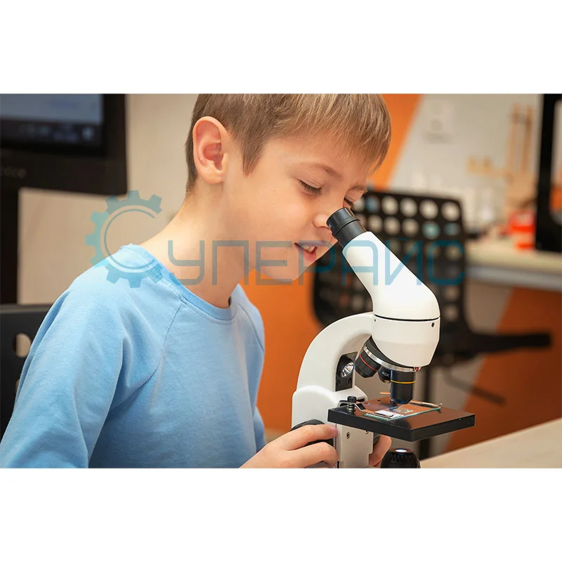 Учебный микроскоп Supereyes MyLab M15 с видеоокуляром 1.3 Мп и набором для опытов фото 2