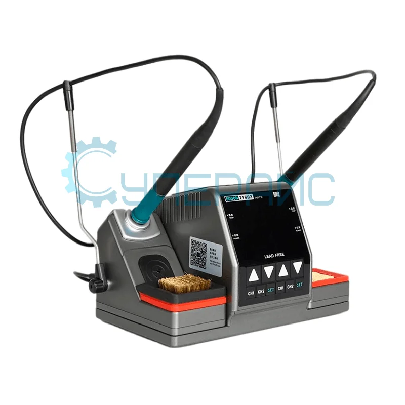 Двухканальная индукционная станция для пайки SUGON T1602, 150Вт фото 2