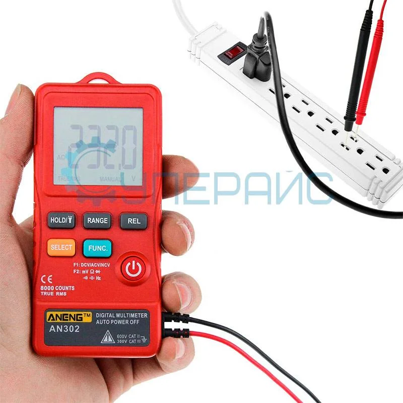 Цифровой мини мультиметр ANENG AN302 фото 3