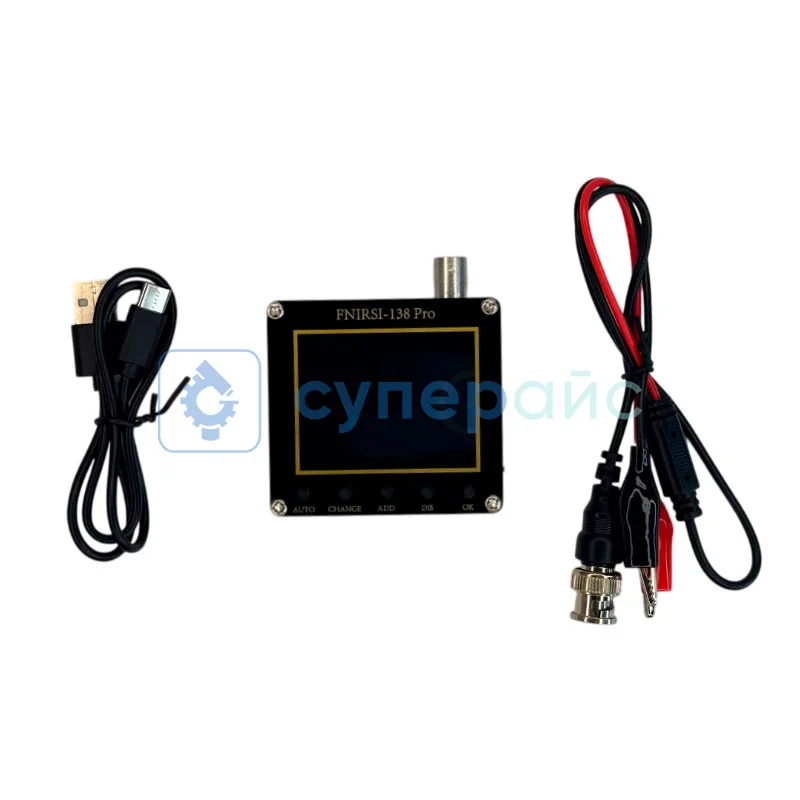 Портативный осциллограф FNIRSI DSO-138 PRO с батареей фото 6