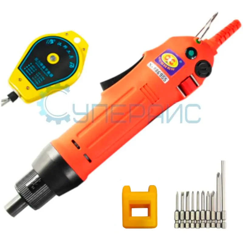 Электрическая отвертка Oushen OS-600 с пружинным балансиром (шестигранные биты) фото 1