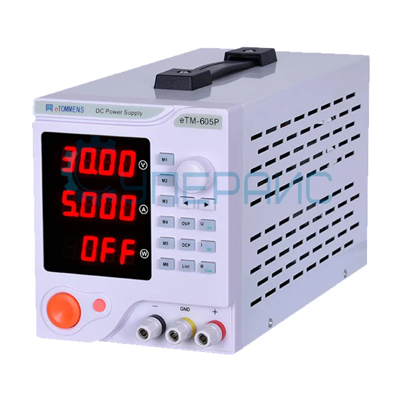 Импульсный программируемый блок питания eTOMMENS eTM-605P (60В, 5А) фото 1