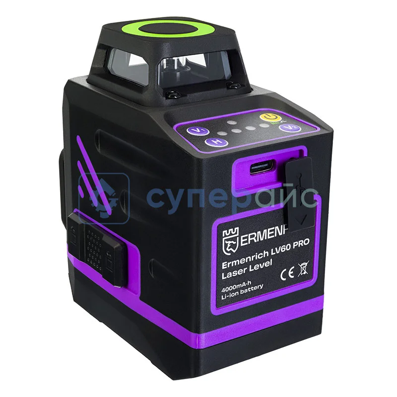 Портативный лазерный уровень Ermenrich PRO LV60 фото 6