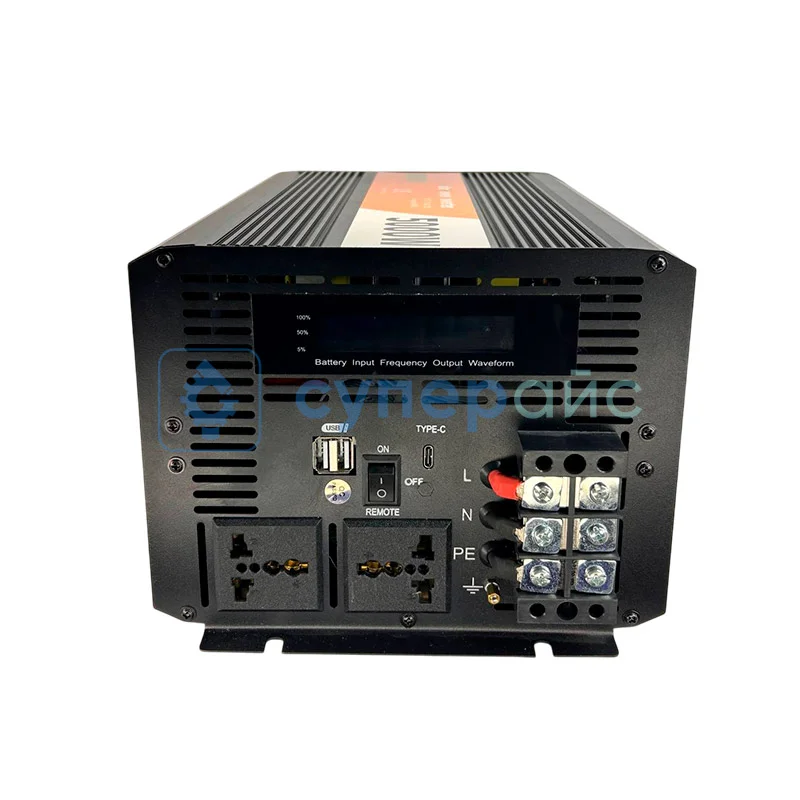 Мощный инвертор SUREDOM SFRD-5000W, 12В-220В, 5000 Вт фото 3